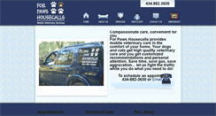 Desktop Screenshot of forpawshousecalls.com